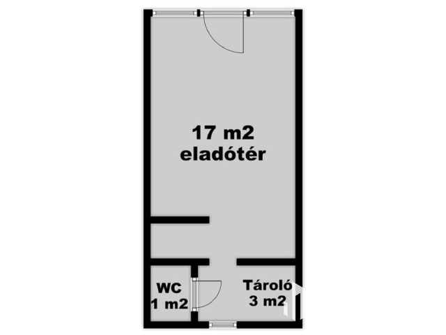 Bejáratott üzlethelyiség Algyőn eladó!