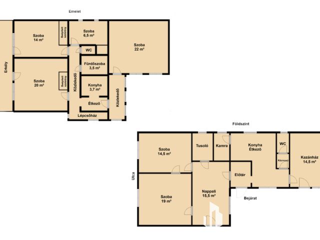 Kétgenerációs téglaház a Jókain.