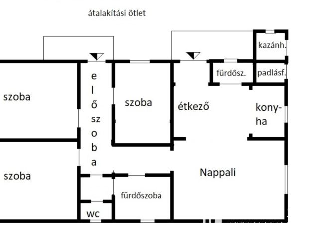 Jól alakítható ház a Szombathelyhez közeli Váton