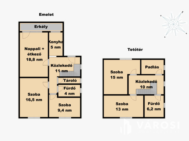 Nagylakás saját kertrésszel