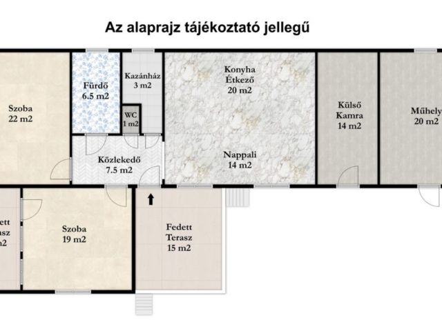120 m² tégla ház új tetővel és szép udvarral