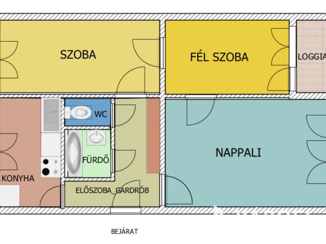 Erkélyes, világos lakás felújítási lehetőséggel Angyalföldön